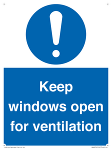 Keep windows open for ventilation